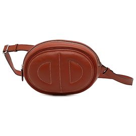 Borsa a Cintura Hermès Red Swift In The Loop Verso Rosso Altro