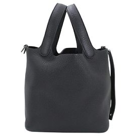 Sac à main Hermès Picotin Lock PM 18 Noir