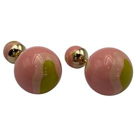 Orecchini Tribal Ball Stud di Christian Dior Rosa D'oro