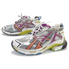 BALENCIAGA 677403 RUNNER 45 CANVAS AND LEATHER SNEAKERS Multiple colors