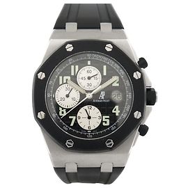 RELÓGIO AUDEMARS PIGUET ROYAL OAK OFFSHORE 26170ST 42 MM AÇO AUTO Prata