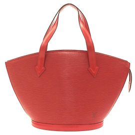 Louis Vuitton Saint Jacques Epi Handtasche Rot