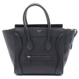 Céline Borsa tote micro shopper in pelle Celine Luggage Nero