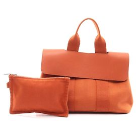 Hermès Bolso de cuero Hermes Valparaiso PM marrón Castaño