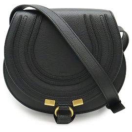 Chloé Sac à dos en cuir noir Chloe Marcie Small Saddle Noir