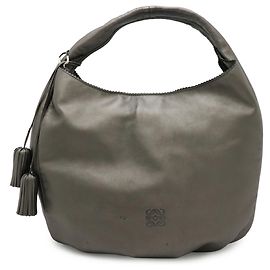 Loewe Viento 30 Anagram Schultertasche Silber