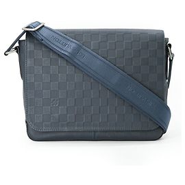 Louis Vuitton Damier Infini District PM Shoulder Bag Other Navy blue