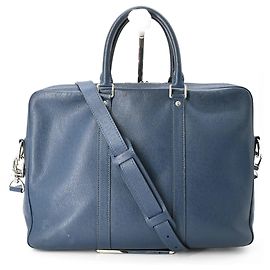 Borsa Port Document Voyage PM Louis Vuitton Blu navy