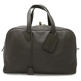 Sac Boston Victoria 43 d'Hermès Vert olive