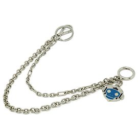 PRADA Robot Monkey Accessory Bag Charm Silvery Blue