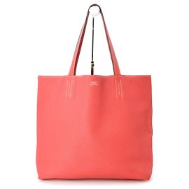 Hermès Hermes Double Sens 45 Tote Bag Pink Red Other