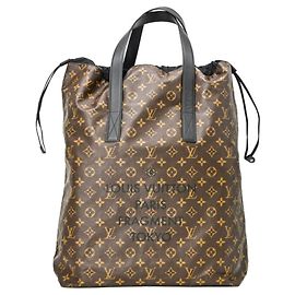 Bolsa tote leve Monogram Macassar da Louis Vuitton Marrom Monograma