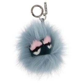 FENDI Bagbugs Monstro Charm de Bolsa Azul Claro Auth BAZ611A Azul claro
