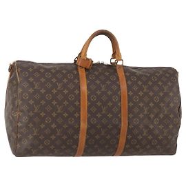 LOUIS VUITTON Monogram Keepall Bandouliere 60 Sac Boston M41412 LV Auth AMZ045 Monogramme