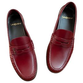 Cassandra Loafers Saint Laurent 36 New Dark red
