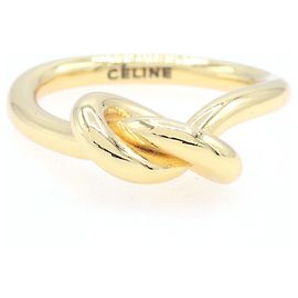 Céline Celine Knot Ring in Gold Golden