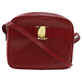 Bolso de Hombro Vara de Salvatore Ferragamo Roja