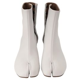 Maison Martin Margiela Botas de Ankle de Couro Tabi 30mm Maison Margiela Brancas Femininas EU 38 Branco