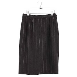 Yves Saint Laurent Anthrazitfarbener Rock Anthrazitgrau