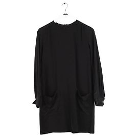 Miu Miu Schwarze Seidentunika Schwarz