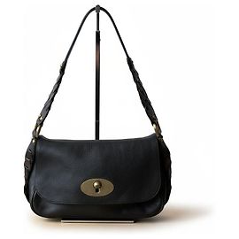 Mulberry Schultertasche Schwarz
