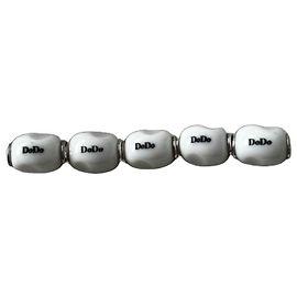 Dodo Pomellato Conjunto de 5 pingentes / pepitas Dodo em prata e esmalte branco Branco Hardware prateado