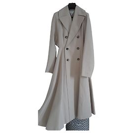 Gabardina Bottega Veneta de algodón beige Beige
