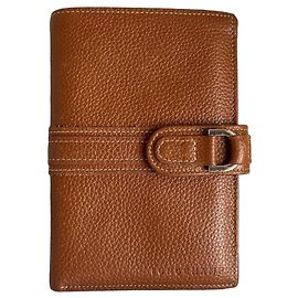Longchamp Grained Leather Wallet – Cognac/Honey Cognac