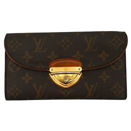 Louis Vuitton Carteira Continental Longa Eugenie em Canvas Monogram Marrom