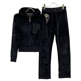 Autre Marque Set in Velluto Philipp Plein Nero
