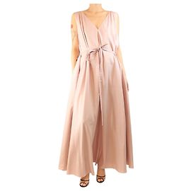 The row Robe maxi en soie sans manches rose - taille S Rose