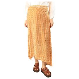 Rachel Comey Jupe midi rayée en lurex doré - taille UK 10 Doré