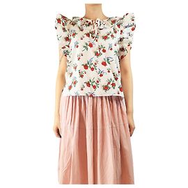See by Chloé Haut blanc à volants fleuris - taille UK 10 Blanc