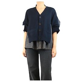 Sacai Camicia cardigan in denim blu - taglia UK 10 Blu