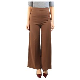 Joseph Pantalones de cintura alta marrones - talla UK 8 Castaño
