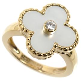 Anello in diamante a conchiglia vintage Alhambra in oro giallo 18K Van Cleef & Arpels Altro