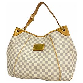 Bolsa de Ombro Galliera GM Damier Azur da Louis Vuitton Branco
