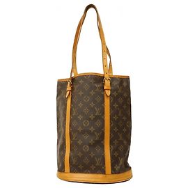 Louis Vuitton Monogram Bucket GM Tote Bag Braun
