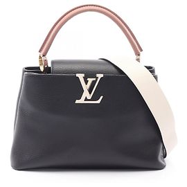 Borsa Louis Vuitton Capucines MM 2 in 1 Nero Rosa