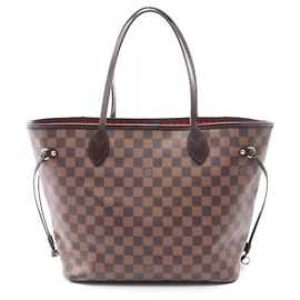 Louis Vuitton Neverfull MM Tote Bag Brown Damier ebene