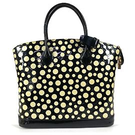 Sac à main Lockit MM Dot Infinity Yayoi Kusama de Louis Vuitton Noir