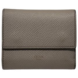 Céline Celine Women's Tri-fold Wallet Brown