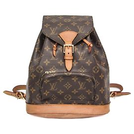 Louis Vuitton Monogram Montsouris MM M51136 Damen Rucksack Braun