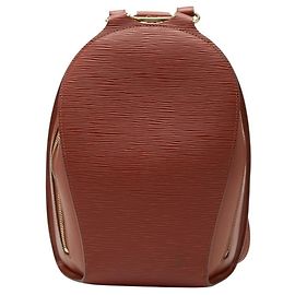 Louis Vuitton Epi Mabillon Backpack Brown