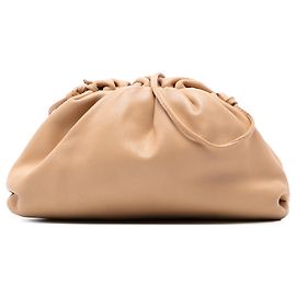 Bottega Veneta Mini Pouch in agnello marrone da indossare a tracolla Marrone Marrone chiaro