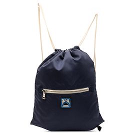 Mochila de cordón de tessuto azul Prada Azul Azul oscuro