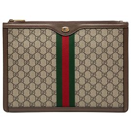 Clutch Ophidia GG Supreme Beige de Gucci Beige
