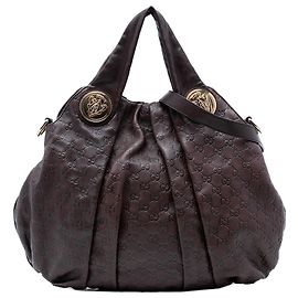 Borsa Hysteria Guccissima grande marrone Gucci Marrone Marrone scuro
