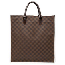 Sacchetto Piatto Damier Ebene Louis Vuitton Marrone Marrone
