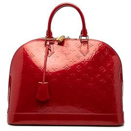 Louis Vuitton Alma GM en Vernis Monogram Rouge Rouge